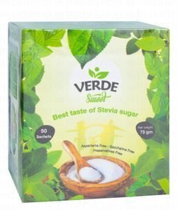 InstaShop development team Verde Sweet Stevia Sugar, 100 Per Pack - Image 1