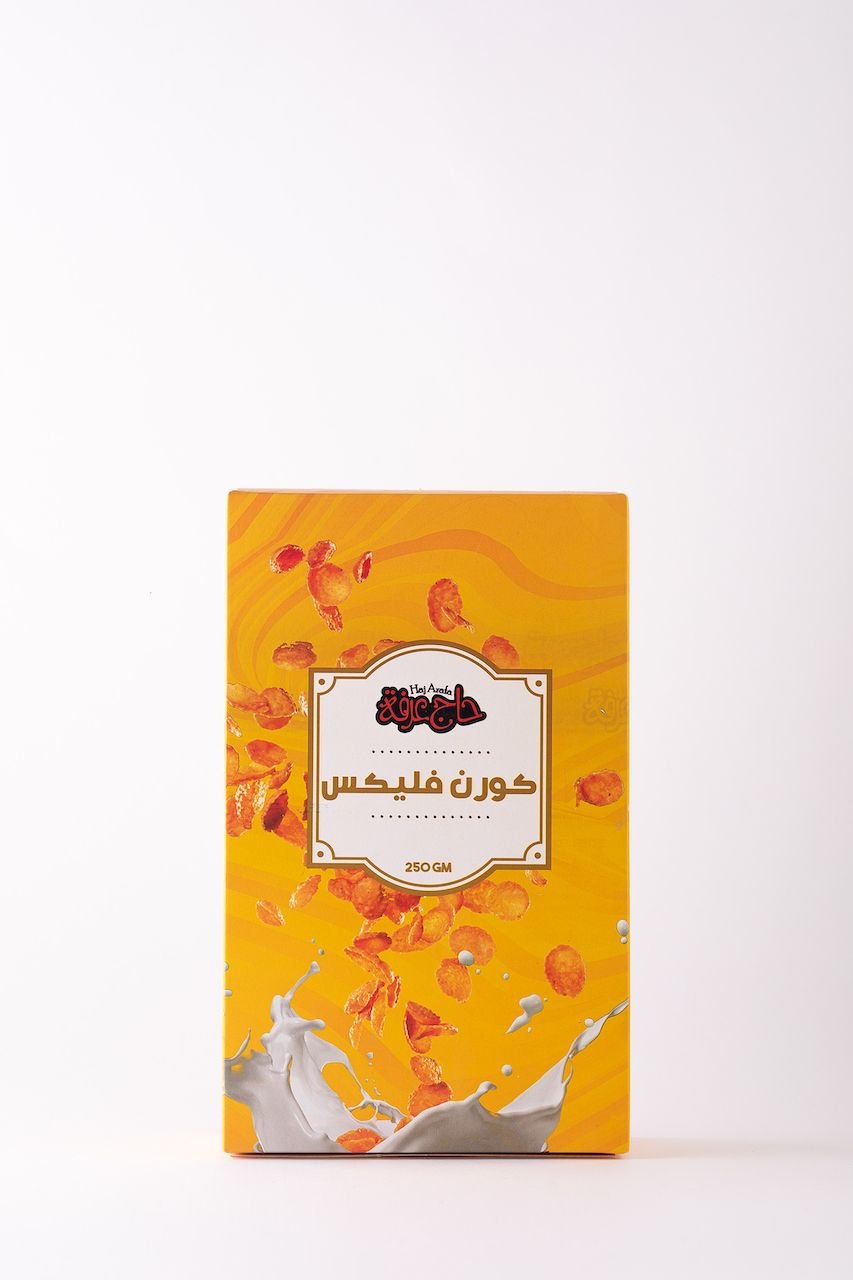 6223006252547.jpg Hajj Arafa Corn Flakes Plain 250 Grams - Image 1
