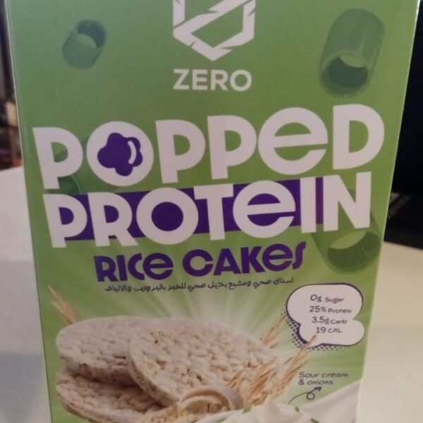 Rice cake protein cream and sour and onion zero 105 grams