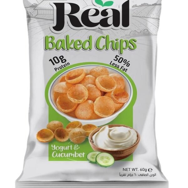 Real Nutrition  Baked Chips Yogurt & Cucumber 60 Gm
