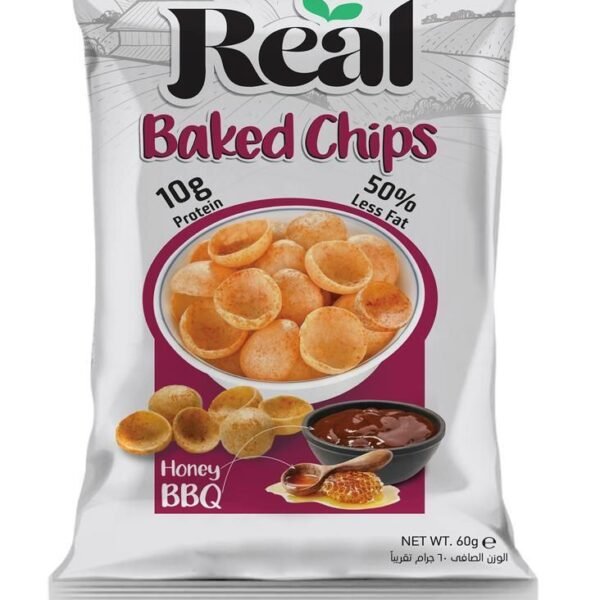 Real Nutrition  Baked Chips Honey BBQ 60 Gm