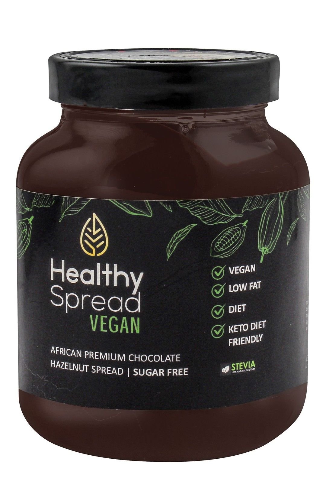 65f22b1160d824a27a10ab16.jpg Healthy Spread Vegan Premium Chocolate - 375 Gm - Image 1