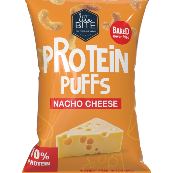 Lite Bite Nacho Cheese Protein Puffs, 40g