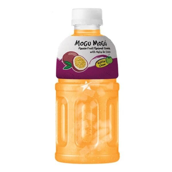 Mogu Mogu Passion Flavoured Drink with Nata De Coco, 320ml