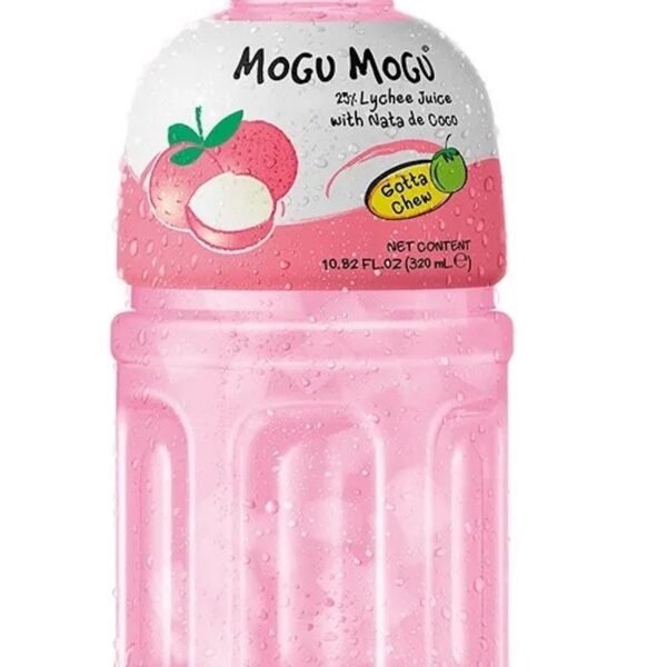 Mogu Mogu Lychee Flavoured Drink with Nata De Coco, 320ml