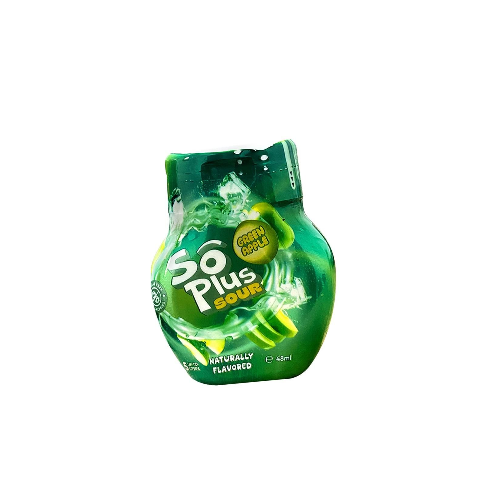 66f310205a1892459eb98842.jpg So Plus Sour Green Apple Water Enhancer, 48ml - Image 1