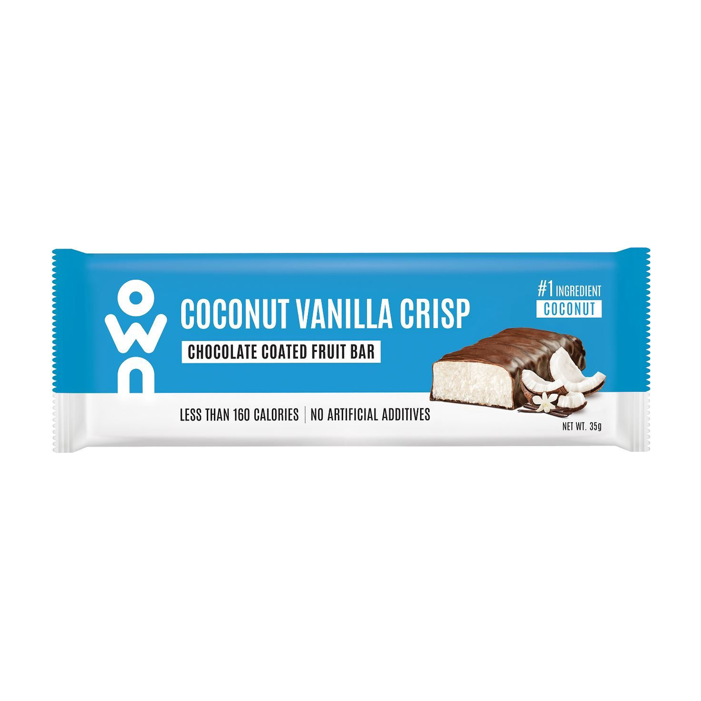 6708e14869149c102b577378.png Own Coconut Vanilla Crisp Chocolate Fruits Bar, 35g - Image 1