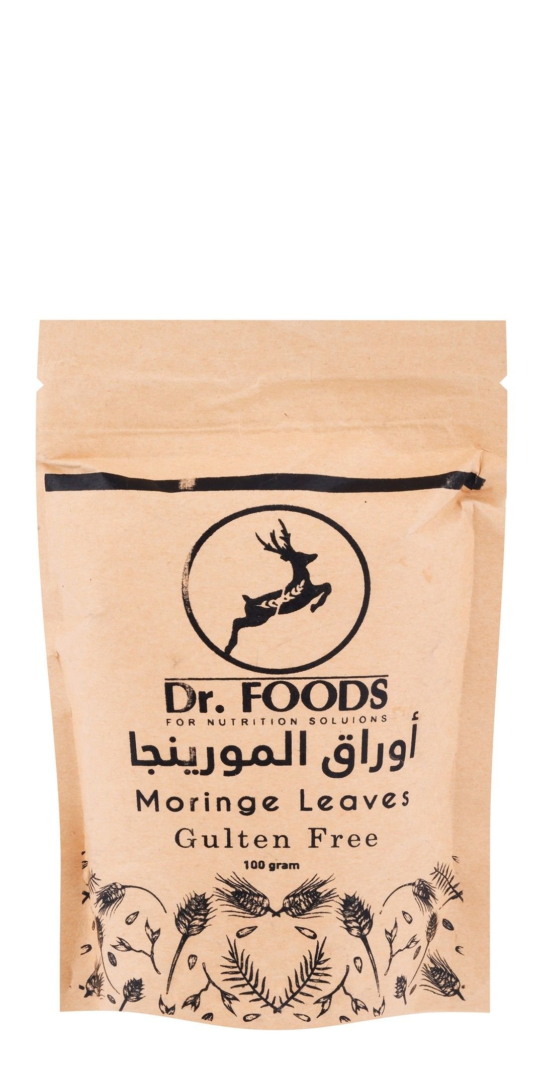 676ab6b0c51adb028c78d5fb.jpg Dr. Foods Moringe Leaves - Gluten Free, 100g - Image 1