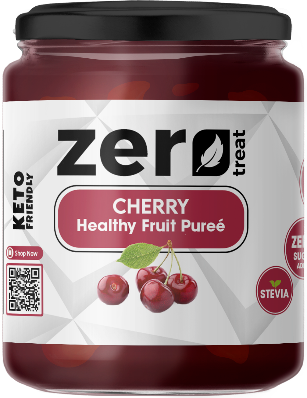 6772504858770.png Zero Treat Cherry Jam 180 gm - Image 1