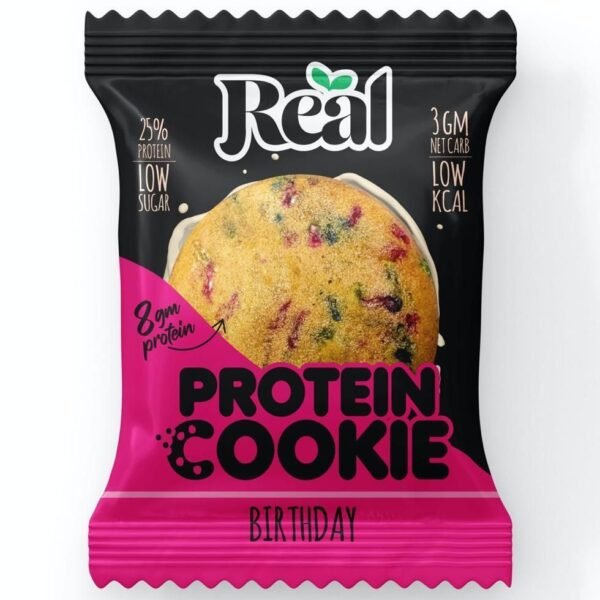 Real Nutrition Protein Cookies with Birthday Cookies, 35g