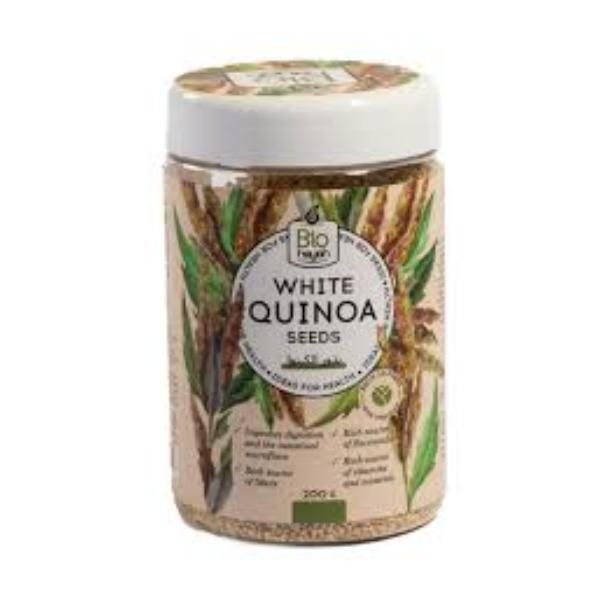 67ac82f637b976e8f63da22a.jpg Bio Hayah White Quinoa Seeds, 200g - Image 1