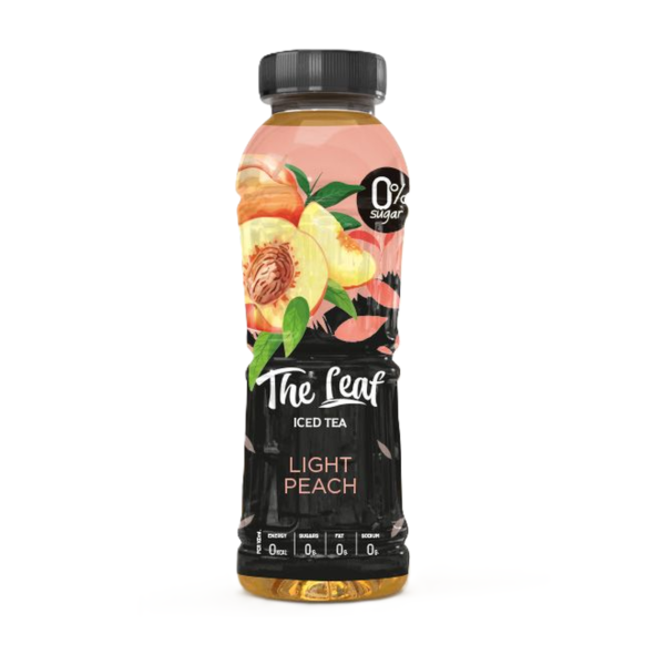 The Leaf Zero Sugar Light Peach Iced Tea, 330ml