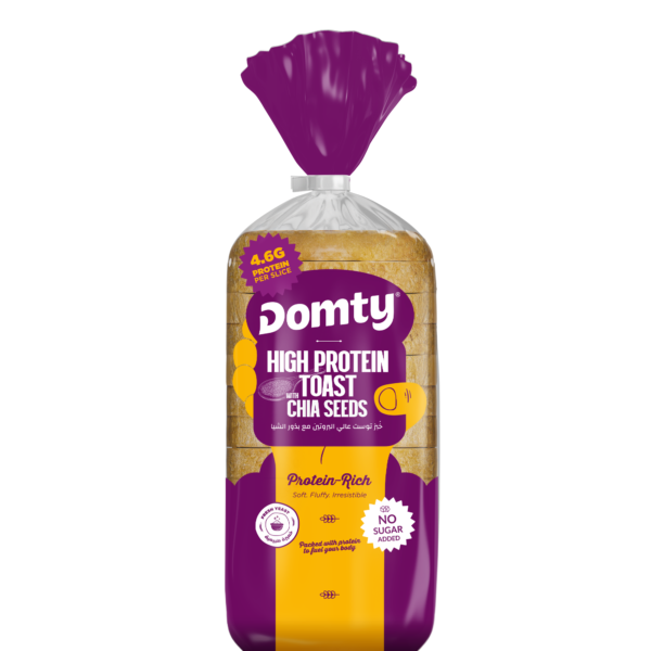 Domty High Protein Toast with Chia Seeds, 500g