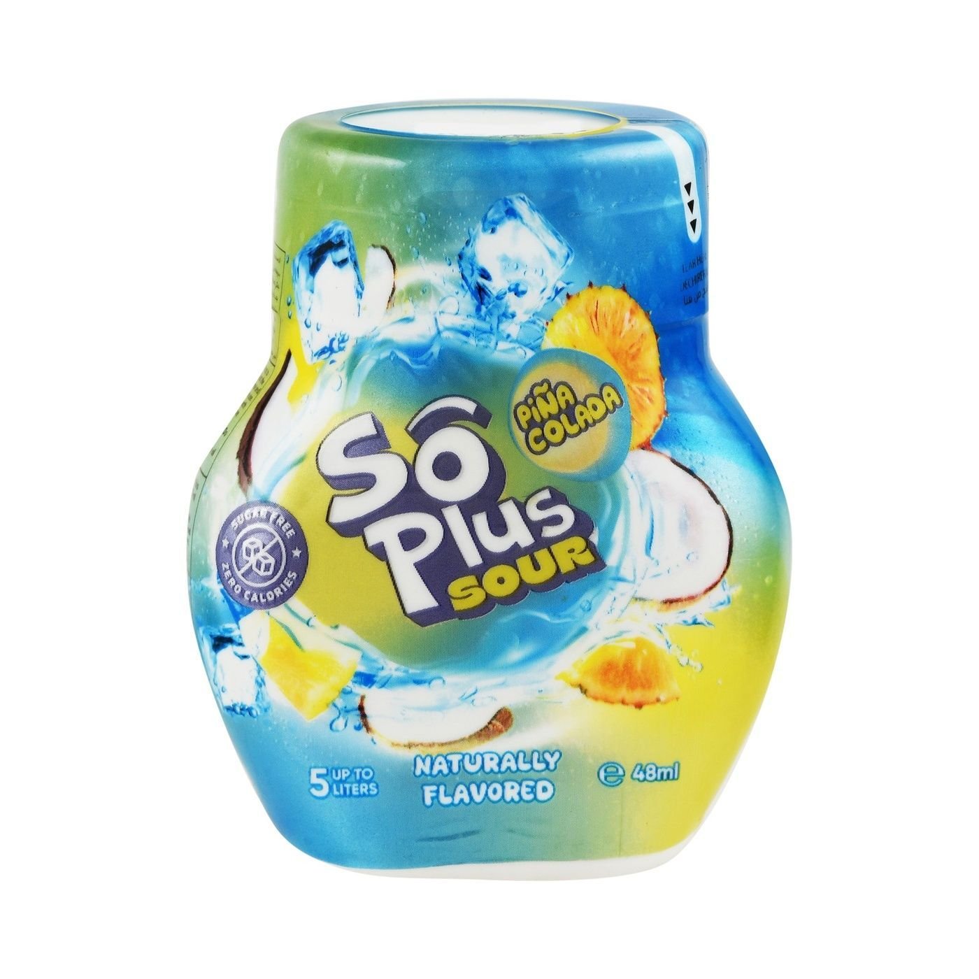 68837f298b4d17c9361ae485.jpg So Plus Sour Pina Colada Water Enhancer, 48ml - Image 1