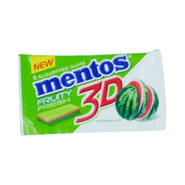 Mentos 3D Watermelon Sugar Free Gum, 8.5g