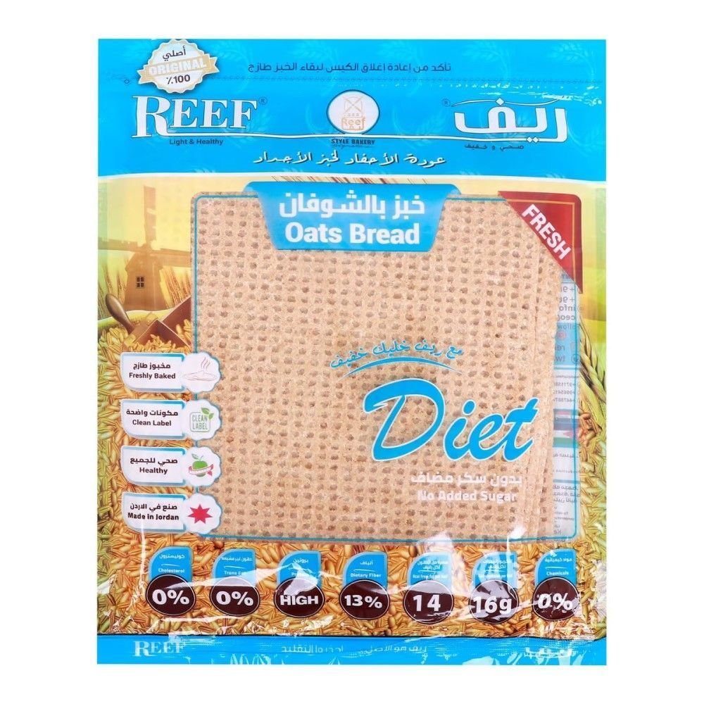 689d9c70287fea6b97c93800.jpg Reef Diet Oats Bread, 250g - Image 1