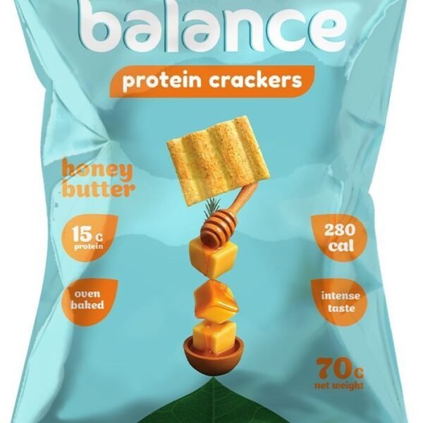 Balance Honey Butter Premium Bread Snack Protein Crackers, 70-78g