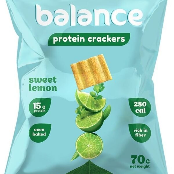 Balance Premium Bread Snack Protein Crackers Sweet Lemon, 70-78g