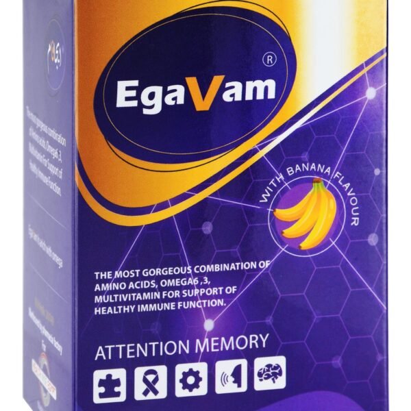 Egavam Banana Multivitamin Memory & Immune Support, 30 Pieces
