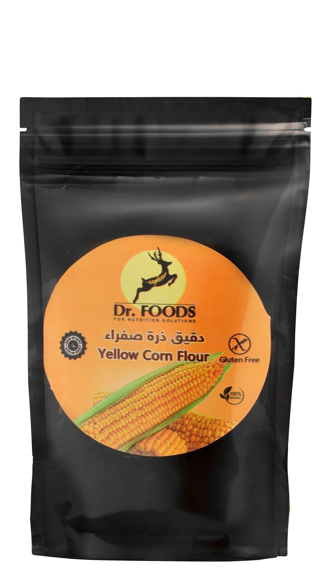 68db91ee4d0d9a6f1a1a2581.jpg Dr. Foods Gluten-Free Yellow Corn Flour, 500g - Image 1