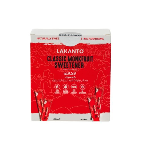 LAKANTO Monkfruit Natural Sweetener - 40 Stick