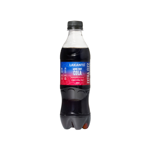 Lakanto Sugar Free Monk Fruit Cola Soft Drink, 400ml