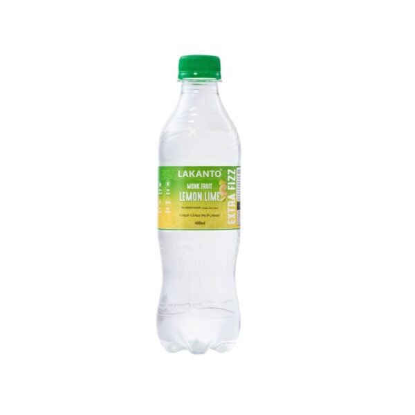 Lakanto Sugar Free Monk Fruit Lemon Lime Soft Drink, 400ml