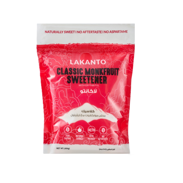 Lakanto Monkfruit Natural Sweetener Pouch, 454g