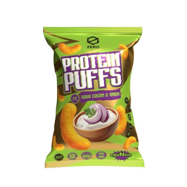 Zero Protein Puffs Sour Cream & Onion, 8g protein 40g