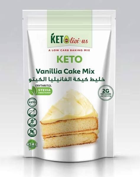 Ketolieious Keto Vanilla Cake Mix, 454g