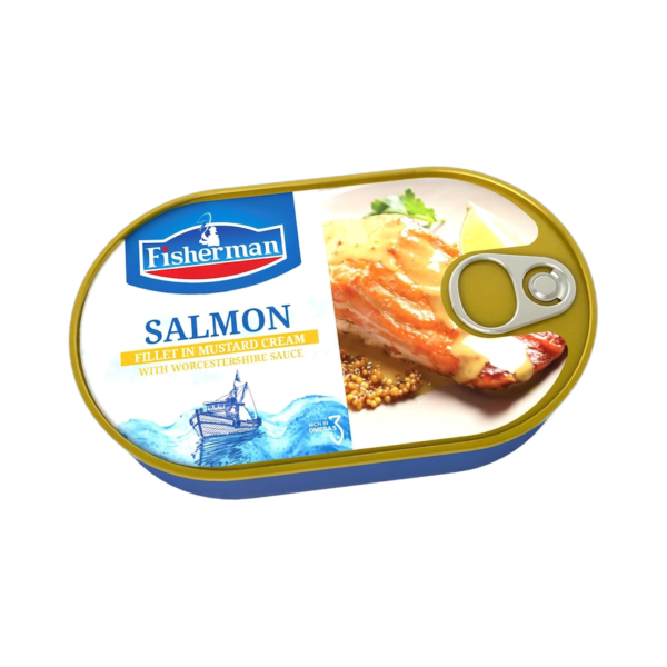 Fisherman Salmon Fillets in Mustard Cream & Worcestershire Sauce, 170g