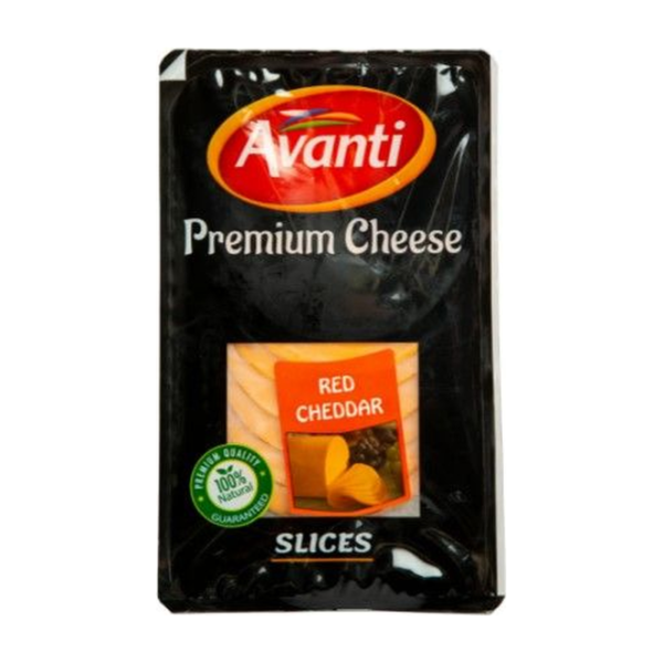 Avanti Premium Slices Red Cheddar Cheese, 150g