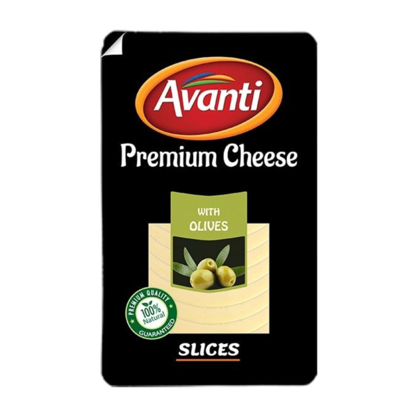 Avanti Cheese Slices with Olives, 150g