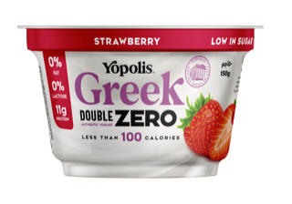 EGY_6224010623477.png Yopolis Greek Double Zero Strawberry 150 Gm - Image 1