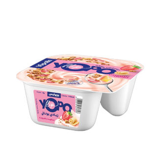 EGY_6224010623606.png Yopo Greek Strawberry Crumble, 145g - Image 1