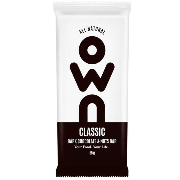 OWN Dark Chocolate & Nuts Bar 55 Gm