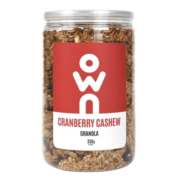 OWN Cranberry Cashew Granola 350 Gm