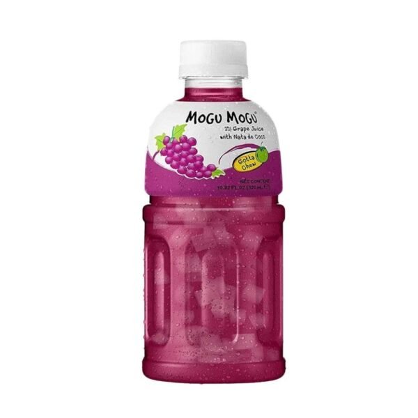 Mogu Mogu Grape Juice with Nata de Coco, 320ml