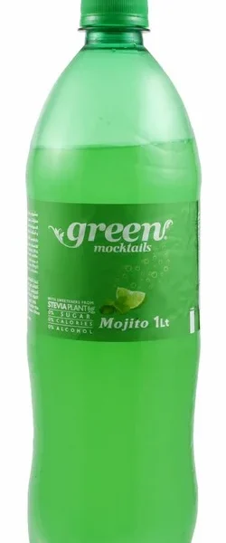 Green Cola Mocktails Non-Alcoholic Drink Mojito Flavor with Stevia - sugar free, calories free, alcohol free