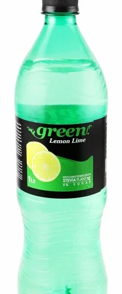 Green Cola Carbonated Drink Lemon & Lime Flavor with Stevia - sugar free, calorie free