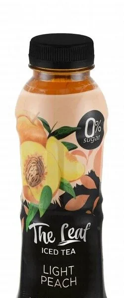 The Leaf Light Peach Iced Black Tea - artificial colors free, artificial flavors free, sugar free