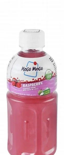 Mogu Mogu Long Life Raspberry Drink with Nata de Coco