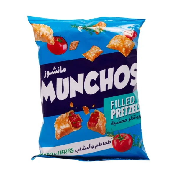 Munchos Filled Pretzels Tomato & Herbs Flavor