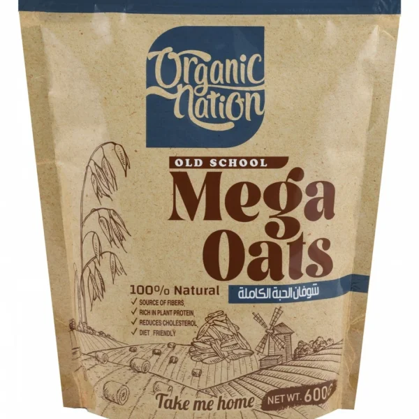 Organic Nation Mega Oats - vegan, GMO free