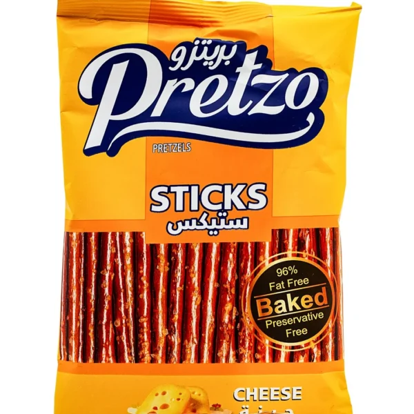 Pretzo Baked Pretzel Sticks Cheese Flavor - preservatives free