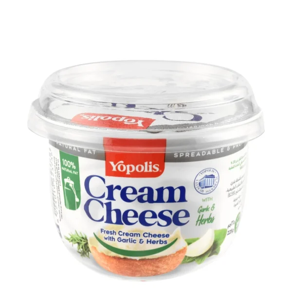 Yopolis Cream Cheese with Garlic & Herbs