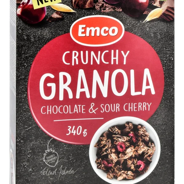 Emco Crunchy Granola with Chocolate & Sour Cherry