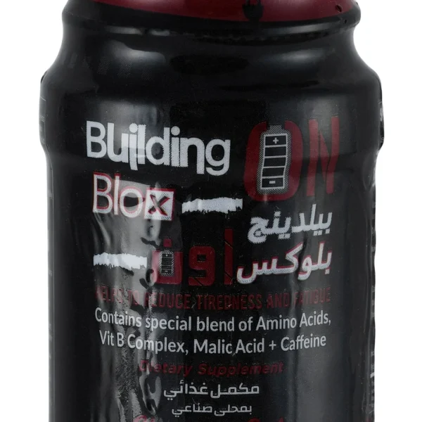 Building Blox Pre-Workout Drink Cherry & Cola Flavor with Caffeine, Amino & Malic Acids
