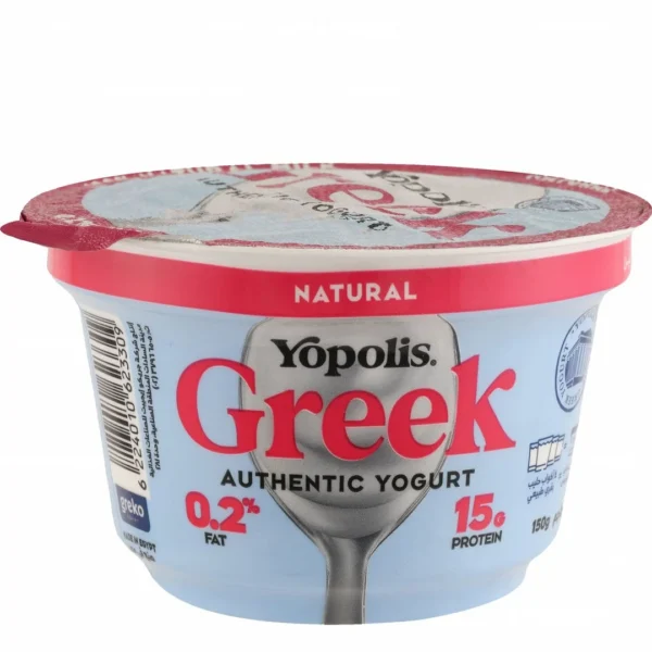 Yopolis 12g Protein Natural Greek Yogurt (0.2% Fat)