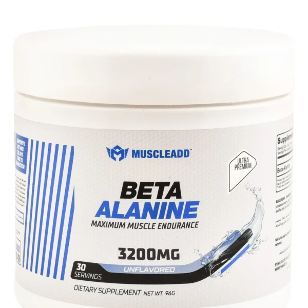 Muscleadd 3200mg Beta Alanine Powder Supplement Unflavored